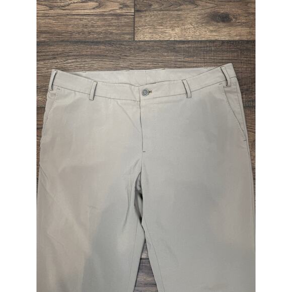 J.Hilburn Tan Tech Dress Pants 36x31 Performance Stretch Business Casual Golf - Picture 2 of 7